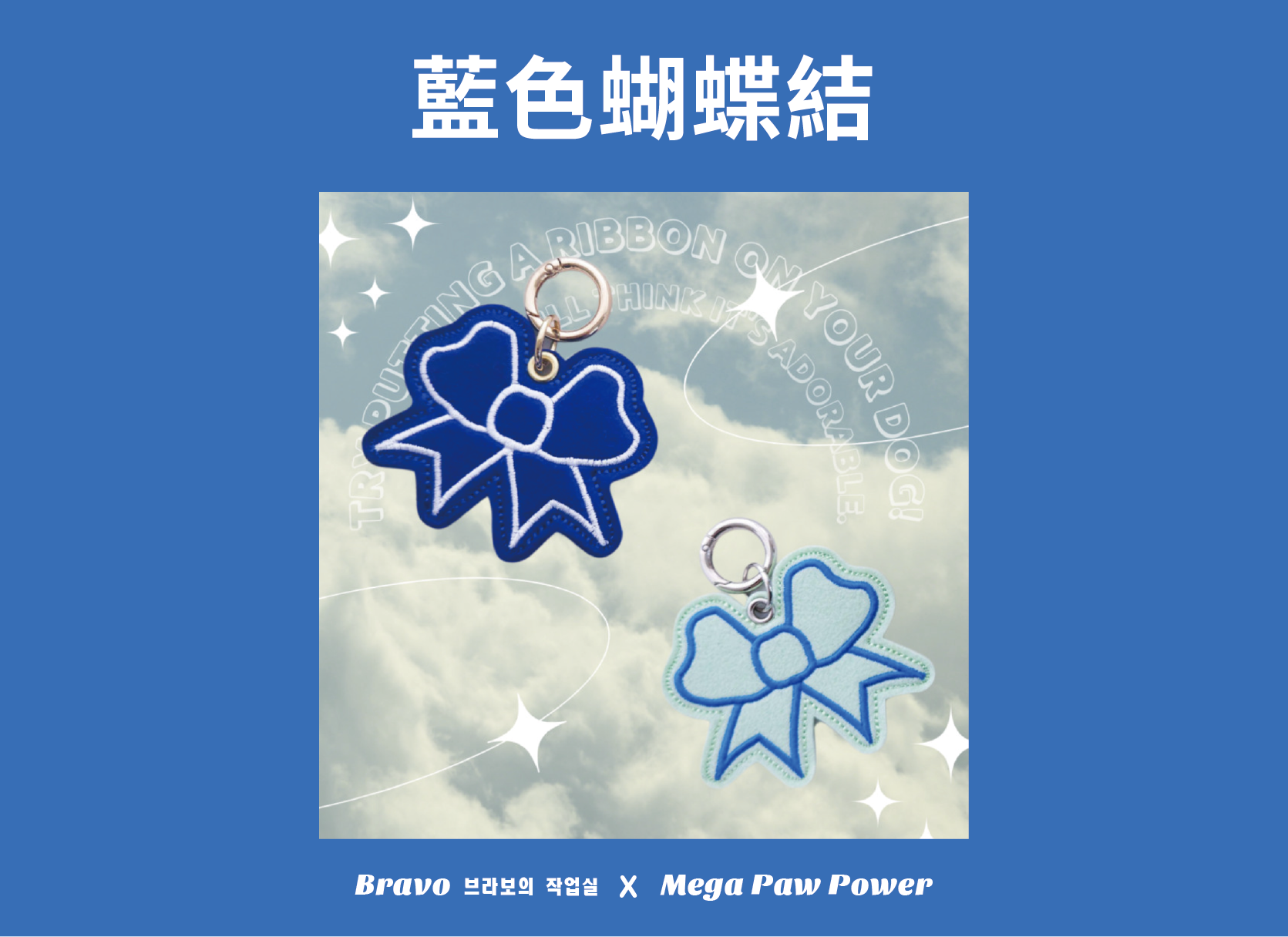 預購｜Bravo 深藍＆淺藍蝴蝶結