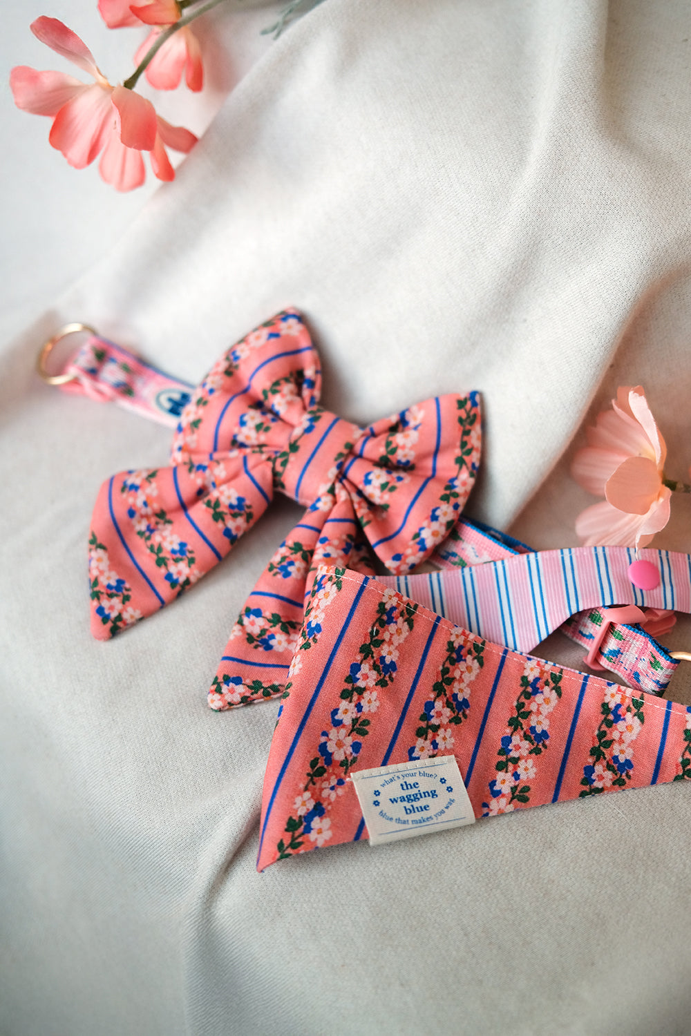 TWB｜Blooming Deer Reversible Bandana｜花鹿雙面領巾