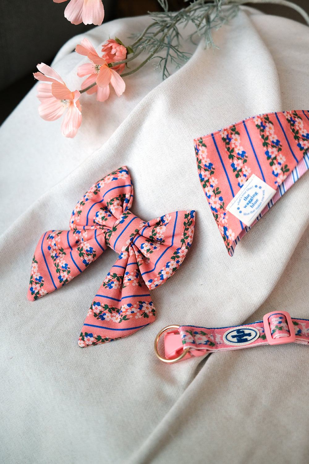 TWB｜Blooming Deer Reversible Bandana｜花鹿雙面領巾