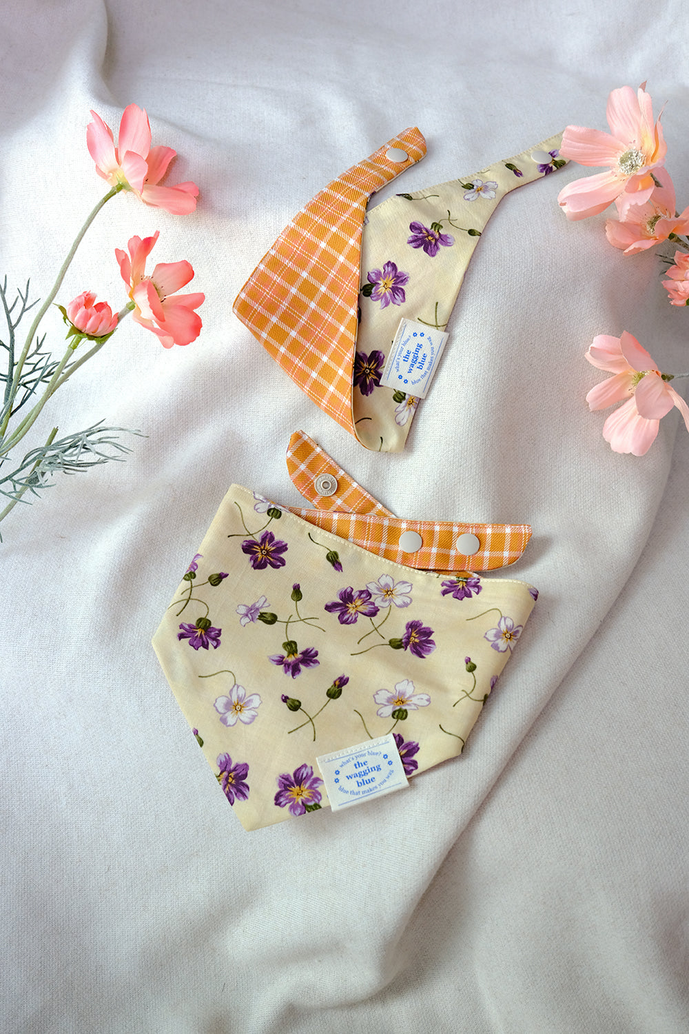 TWB｜Cream Cheese Reversible Bandana｜奶油起司雙面領巾