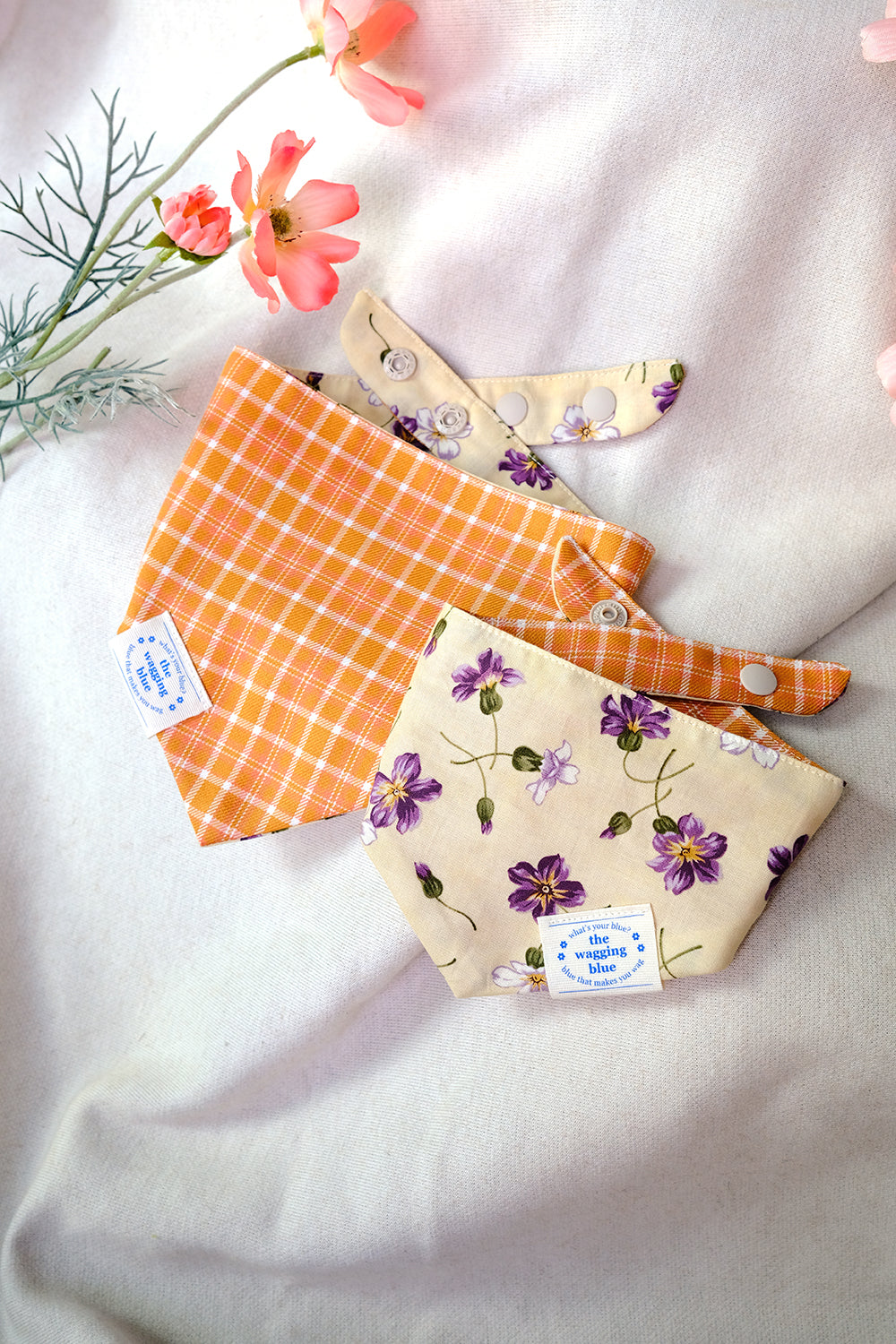 TWB｜Cream Cheese Reversible Bandana｜奶油起司雙面領巾