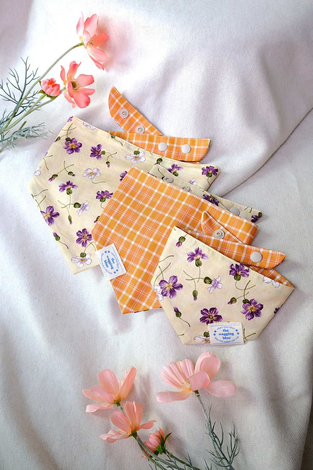 TWB｜Cream Cheese Reversible Bandana｜奶油起司雙面領巾