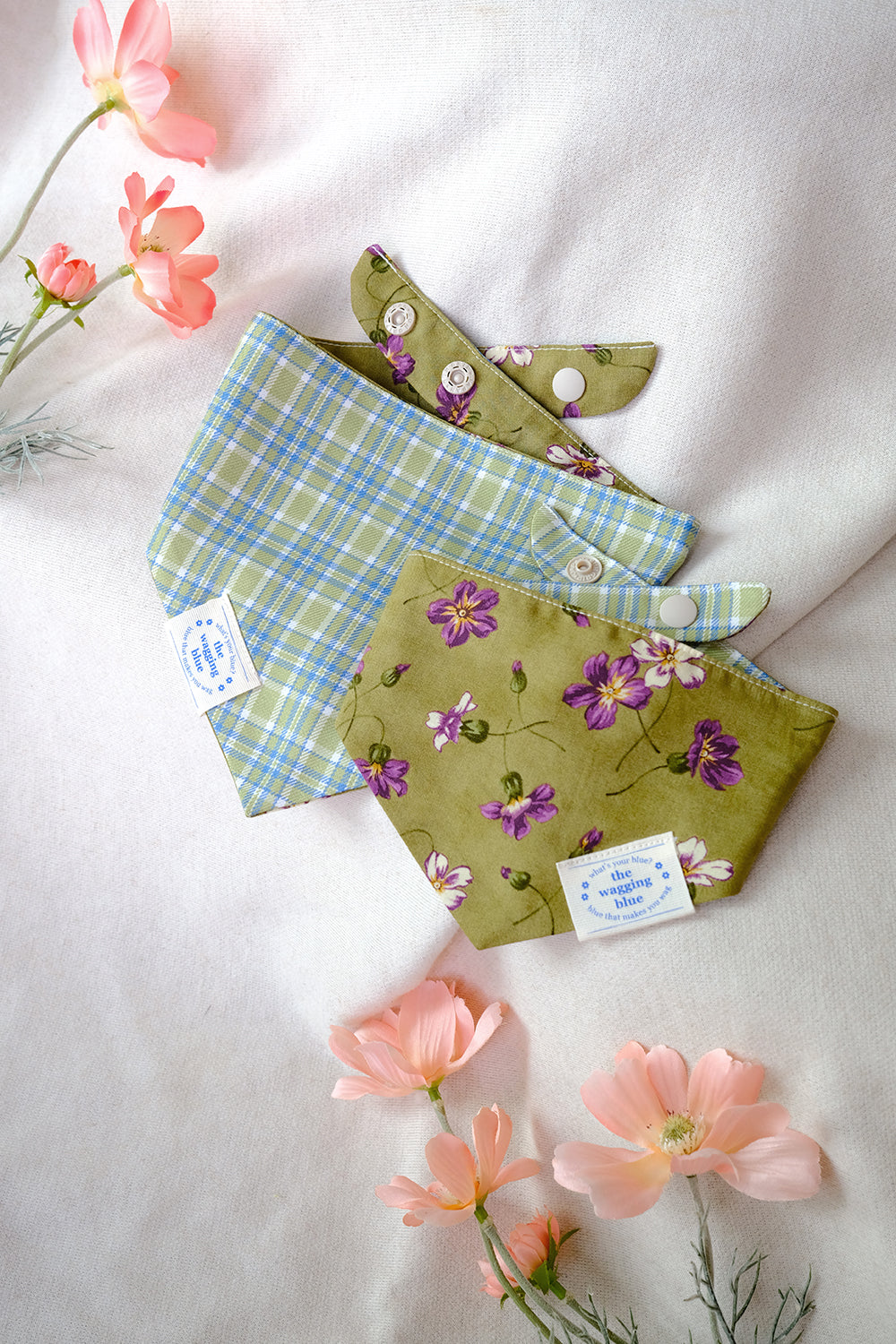 TWB｜Matcha Reversible Bandana｜抹茶雙面領巾