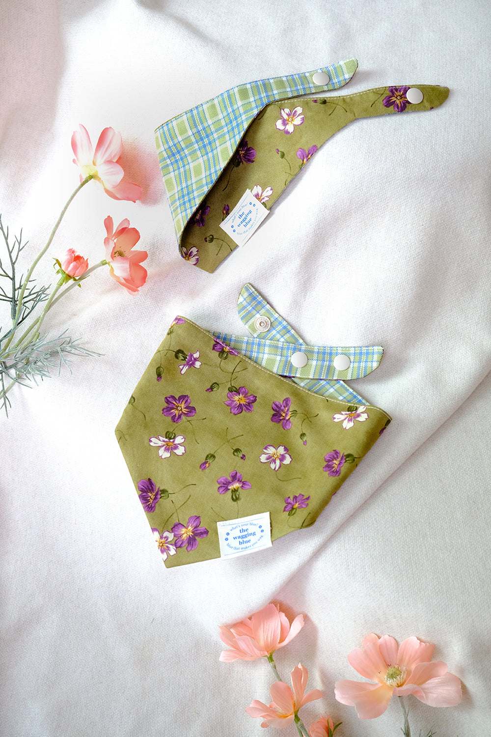 TWB｜Matcha Reversible Bandana｜抹茶雙面領巾