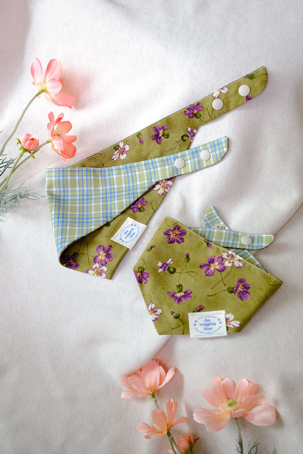 TWB｜Matcha Reversible Bandana｜抹茶雙面領巾