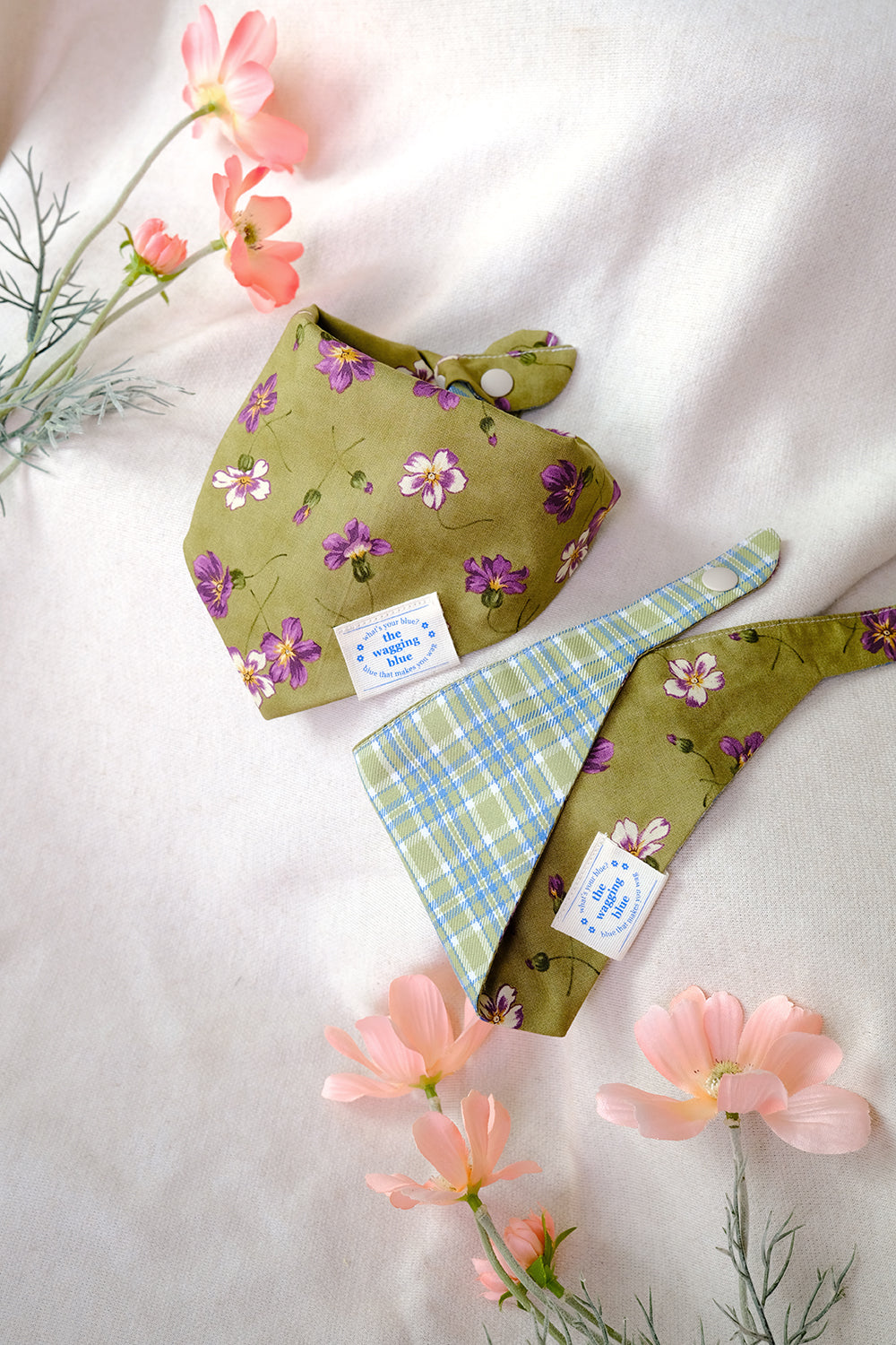 TWB｜Matcha Reversible Bandana｜抹茶雙面領巾