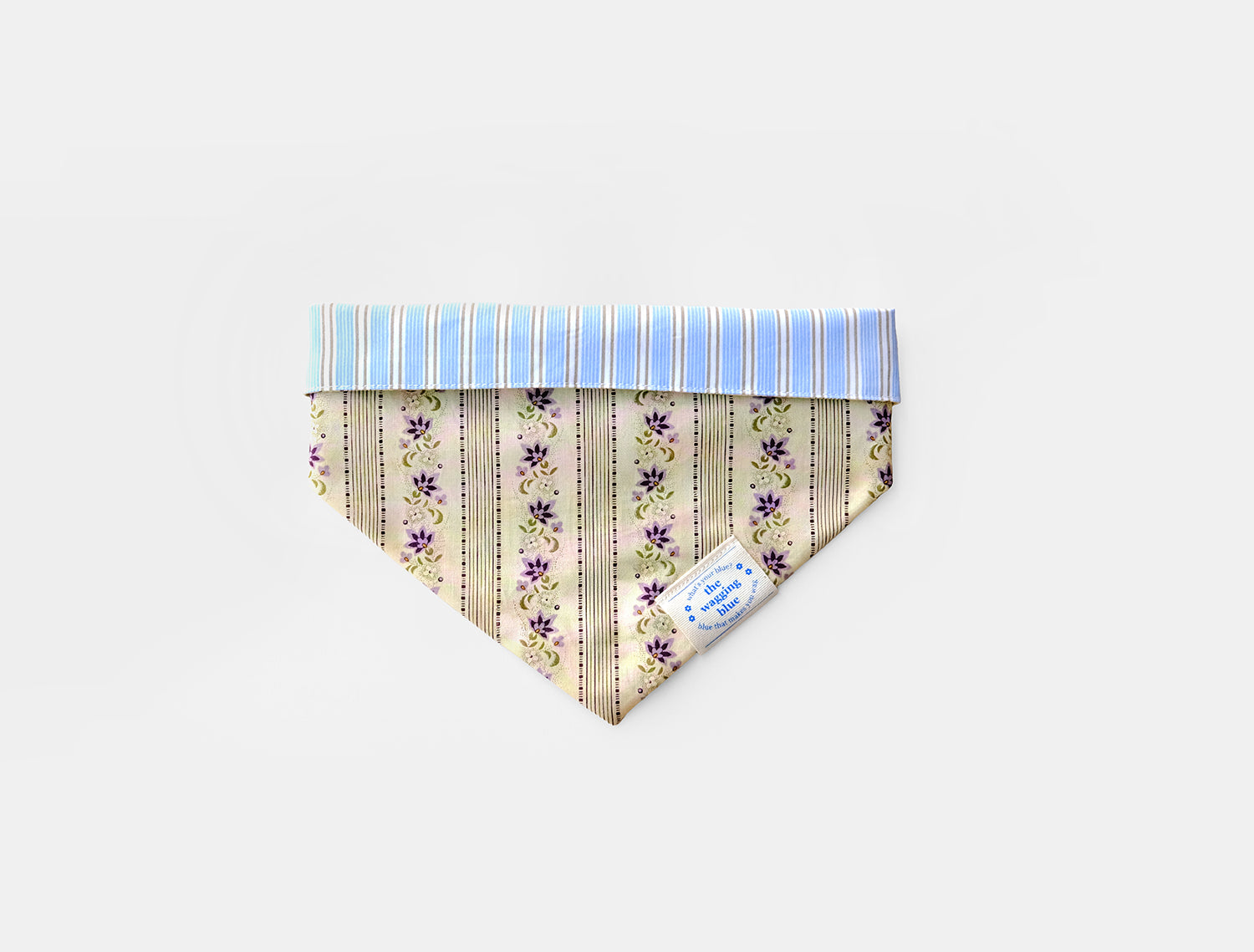 TWB｜Cream Cheese Stripes Reversible Bandana｜奶油起司條紋雙面領巾