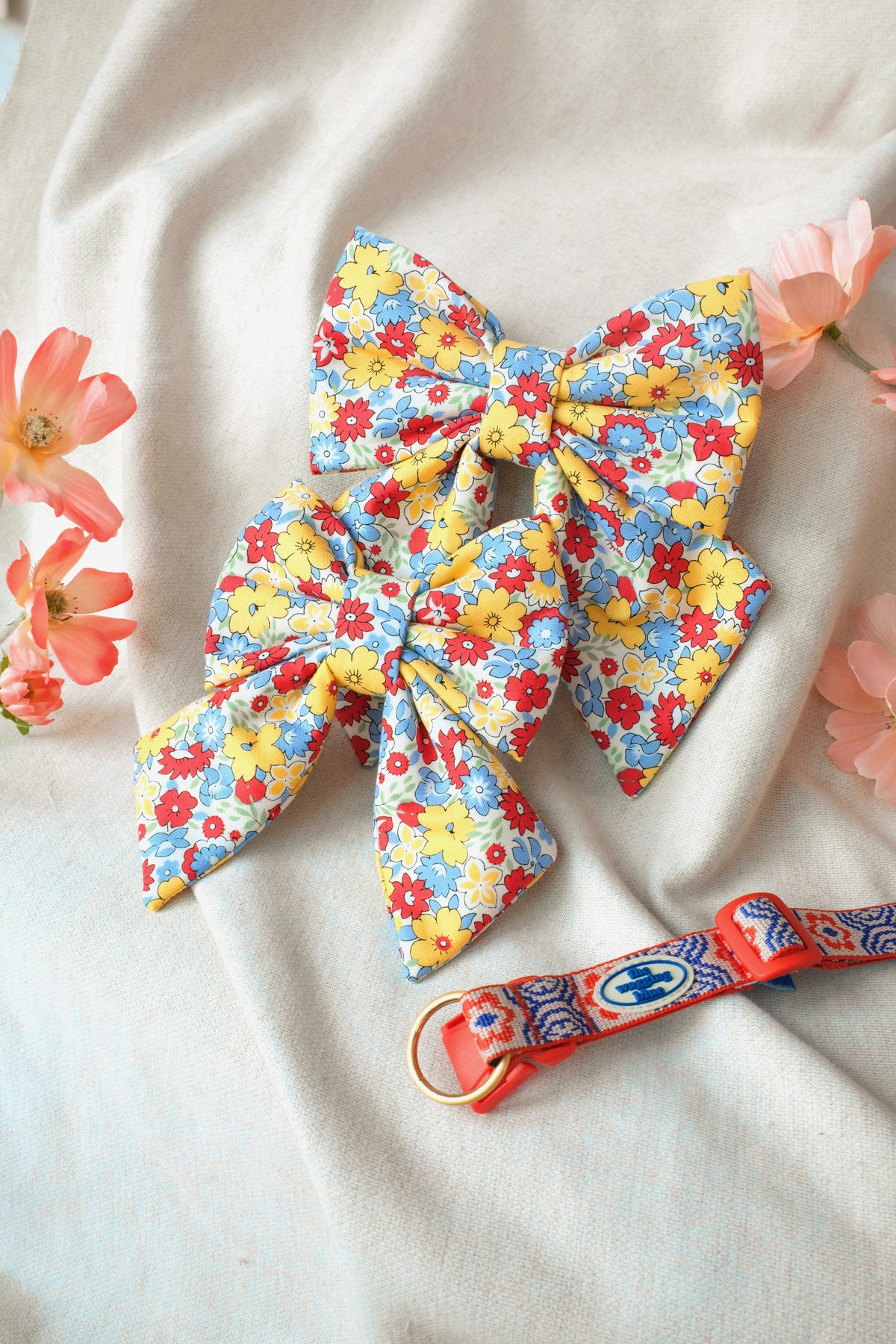 TWB｜Picnic Meadow Ribbon｜金盞花＆矢車菊野餐蝴蝶結