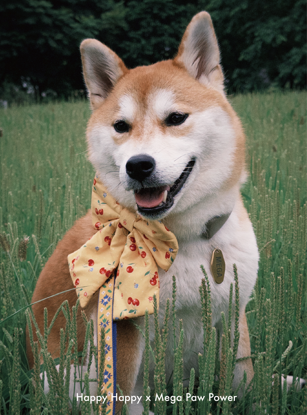 Happy Happy｜金屬皮革客製化吊牌項鍊（波浪菱形）