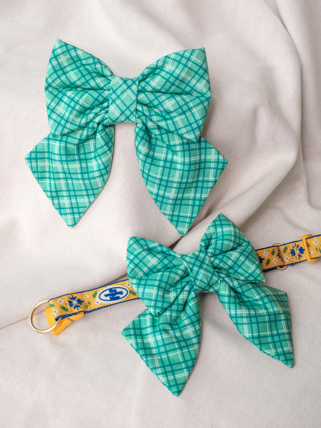 TWB｜Meadow Plaid Ribbon｜草原格紋蝴蝶結