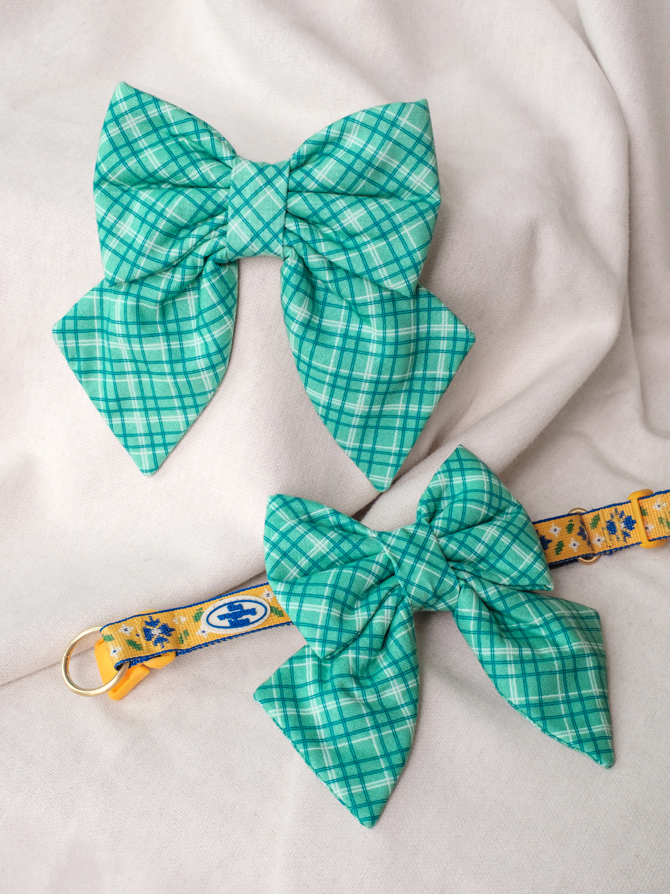 TWB｜Meadow Plaid Ribbon｜草原格紋蝴蝶結