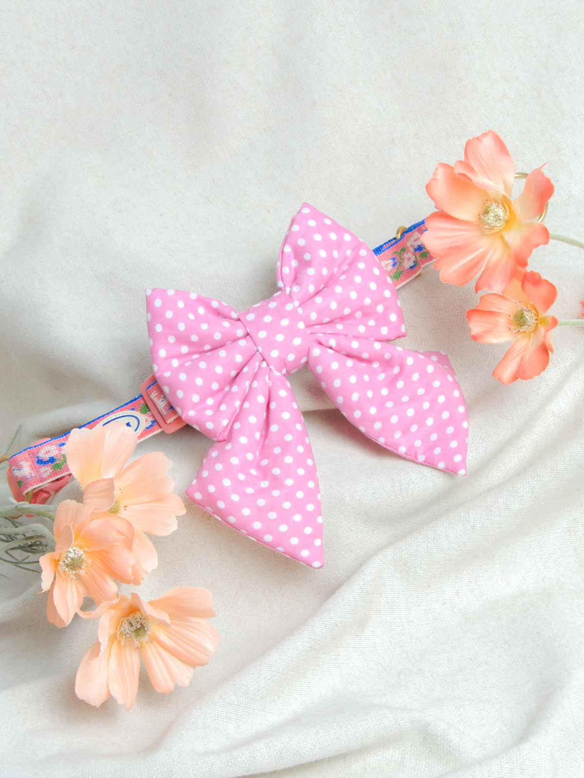 TWB｜Mellow Dotty Ribbon｜柔粉圓點蝴蝶結