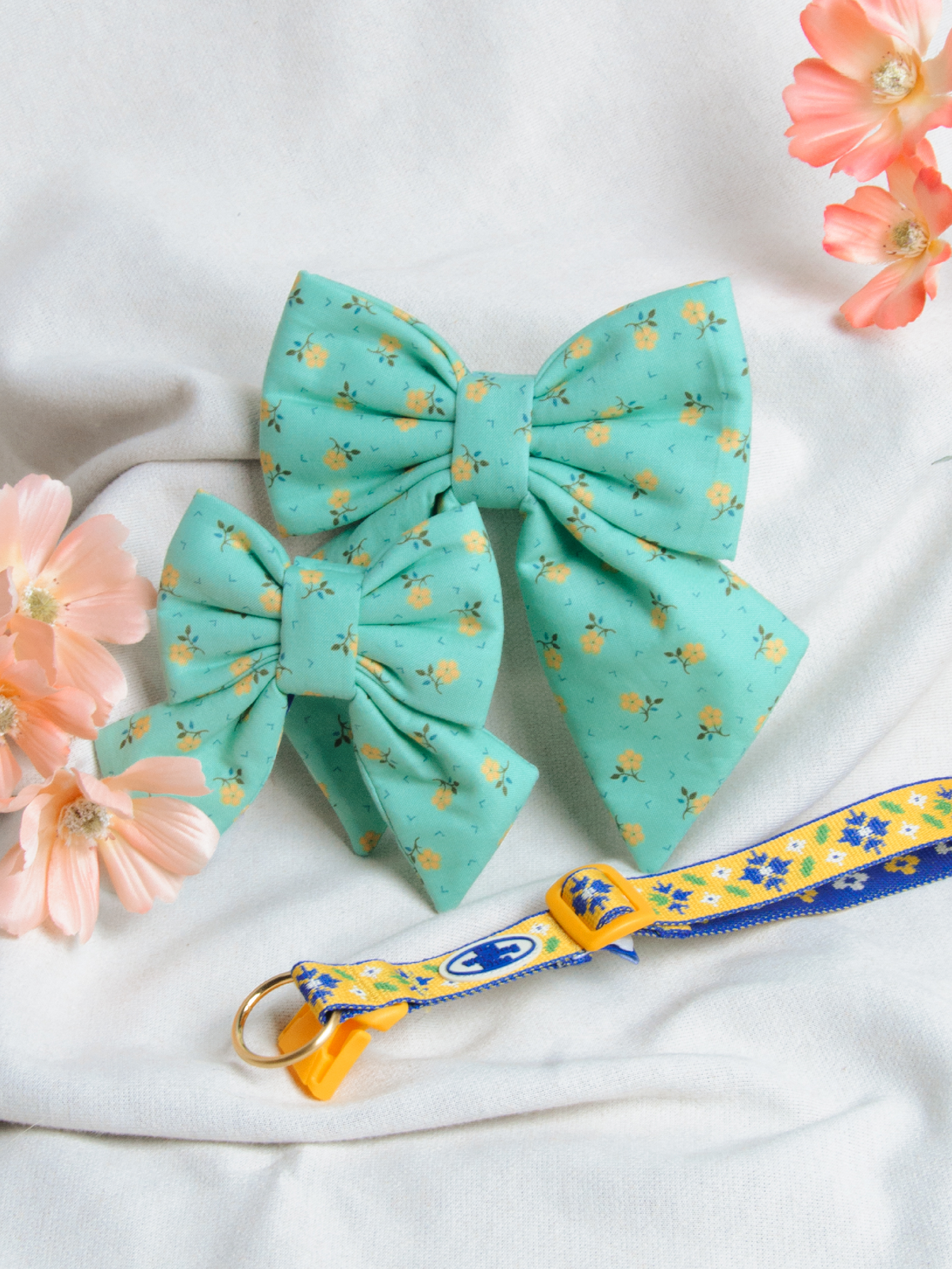 TWB｜Mint Floral Ribbon｜薄荷小花蝴蝶結