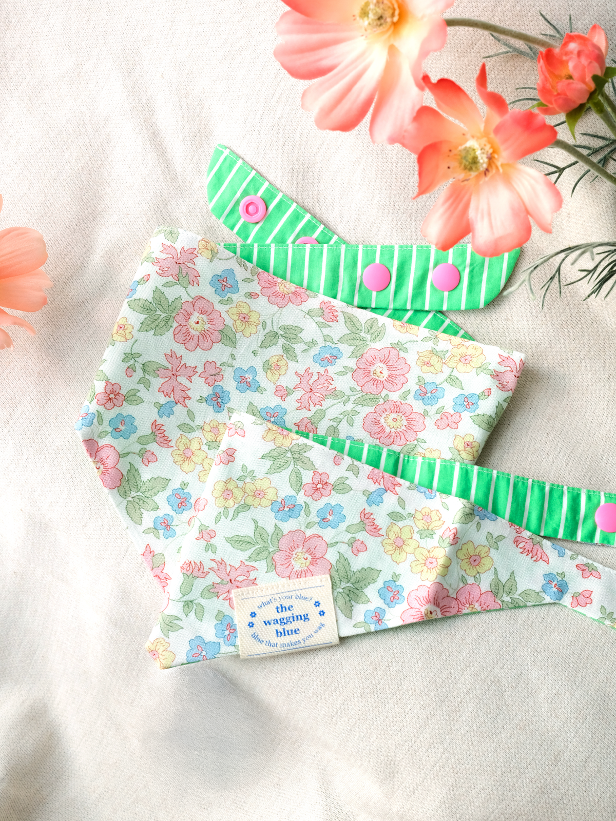 TWB｜Pastel Confetti Bandana｜粉彩糖屑雙面領巾