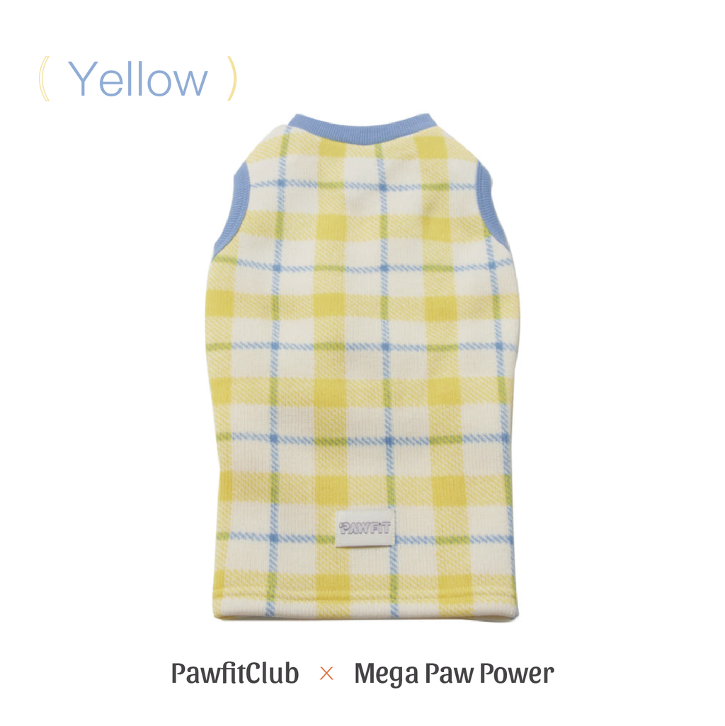 PawfitClub｜Lovely Check Knit 格紋針織上衣