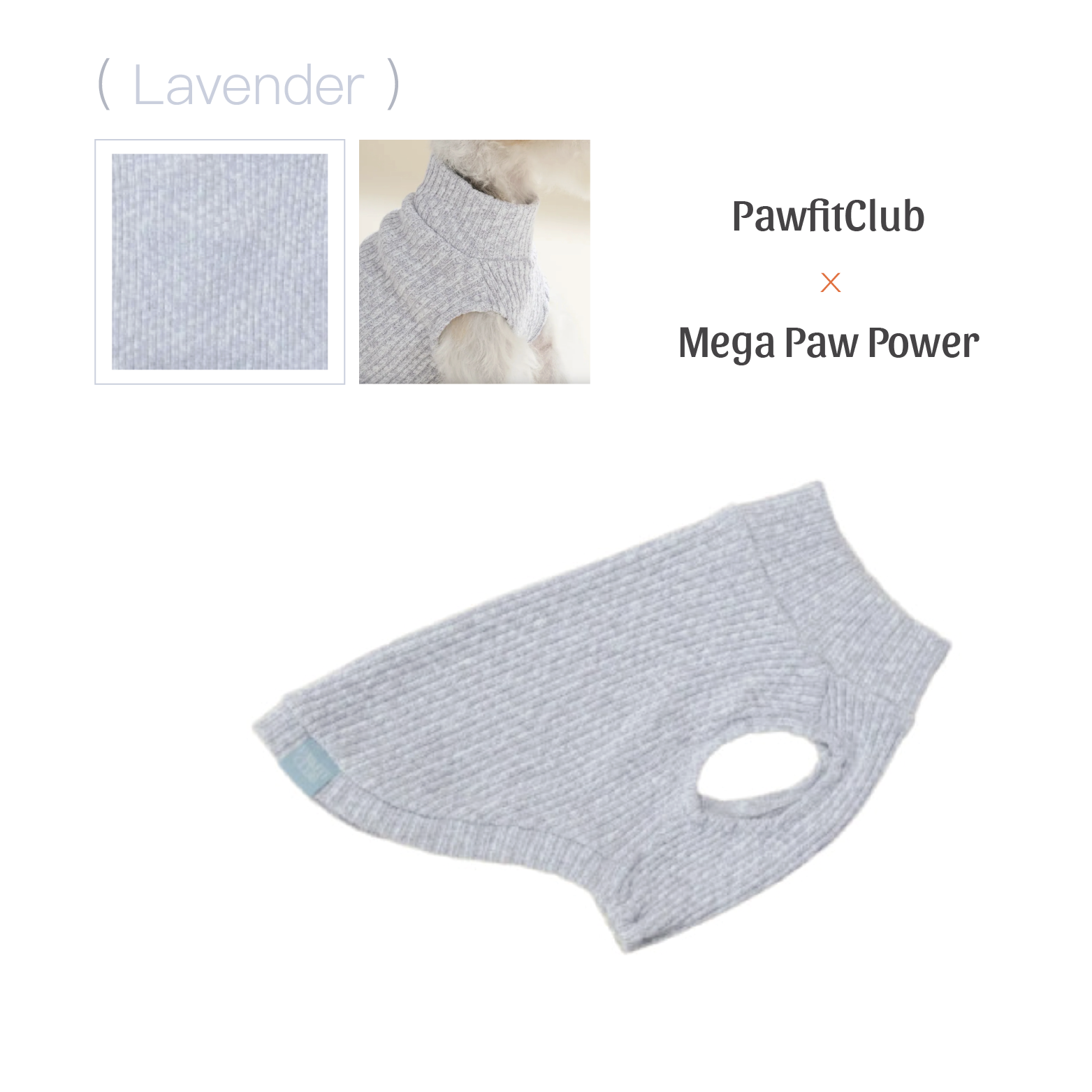 PawfitClub｜Melange Crop Knit 混色短版針織背心