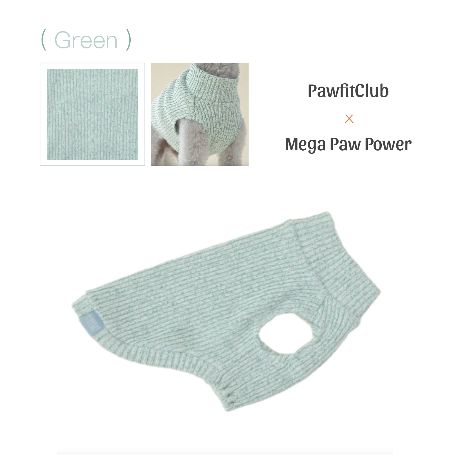 PawfitClub｜Melange Crop Knit 混色短版針織背心