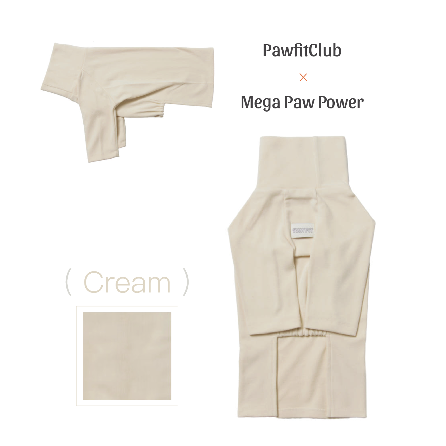 PawfitClub｜Peach Raglan Sweatshirt 蜜桃色插肩袖大學T