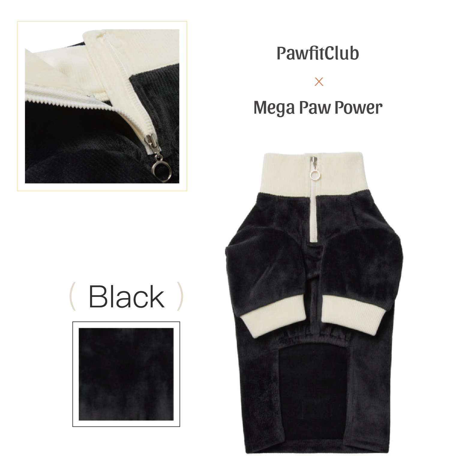PawfitClub｜Soft Yarn Half-Zip 柔軟紗線半拉鍊上衣