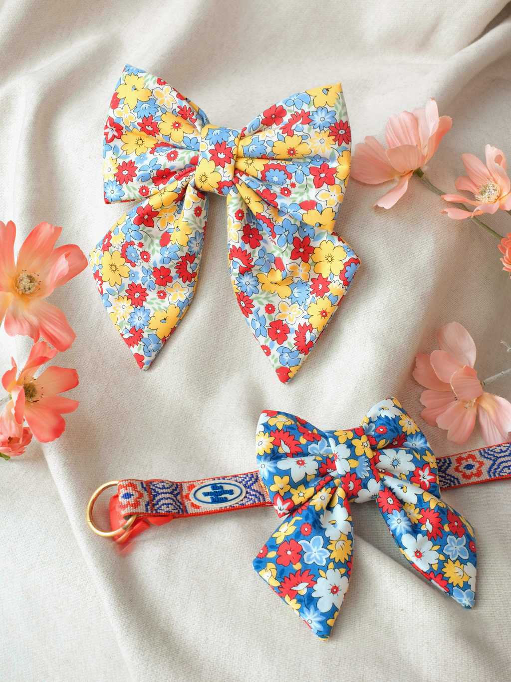 TWB｜Picnic Meadow (Marigold, Cornflower)｜金盞花＆矢車菊野餐蝴蝶結