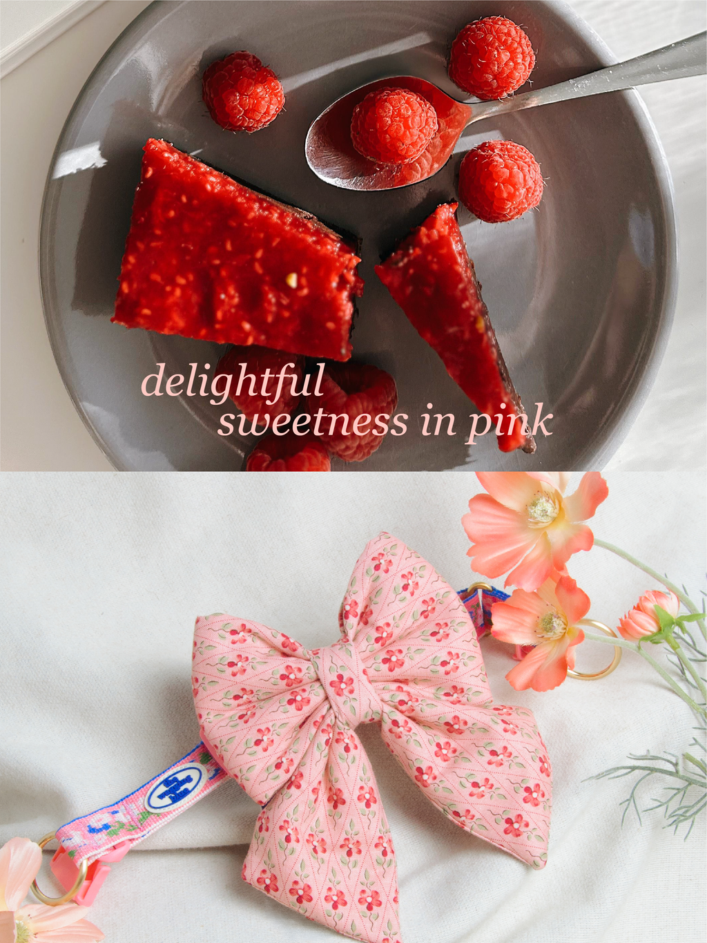 TWB｜Raspberry Cake Ribbon｜覆盆莓蛋糕蝴蝶結