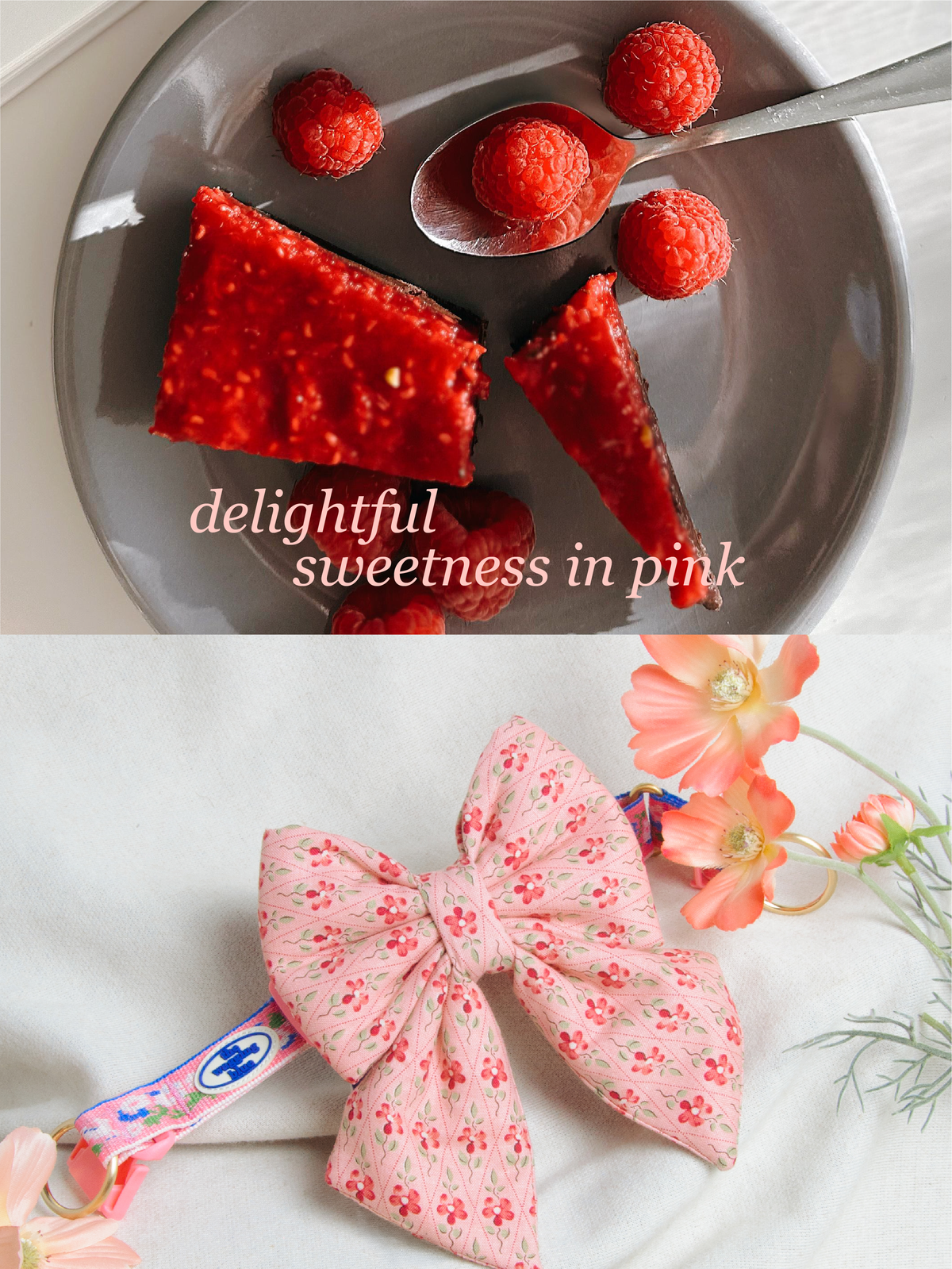 TWB｜Raspberry Cake Ribbon｜覆盆莓蛋糕蝴蝶結