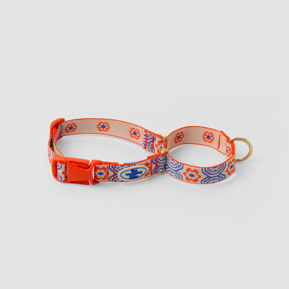 TWB｜Scarlet Lotus Martingale Collar｜朱紅蓮花安全防脫項圈