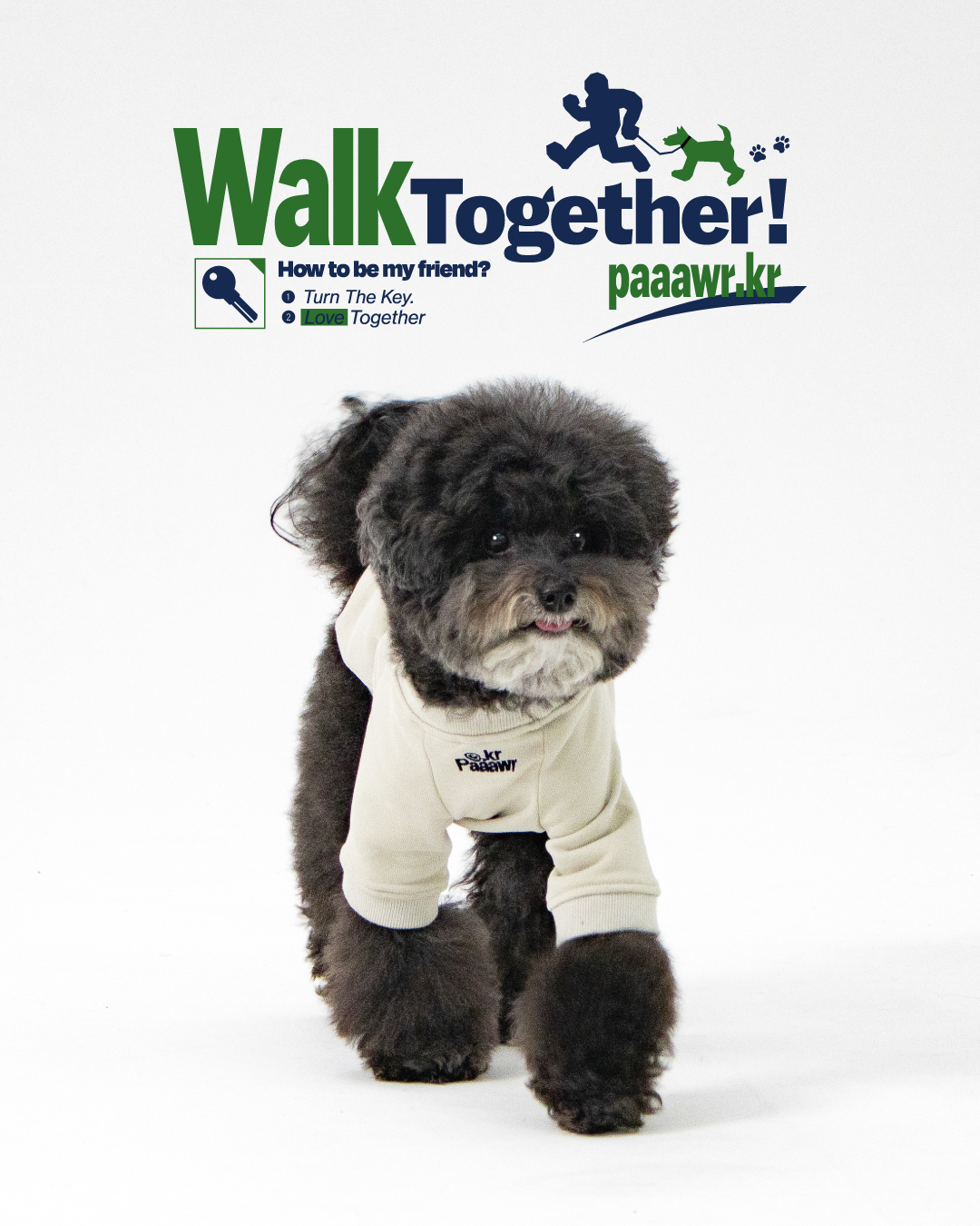 Paaawr｜一起散步厚棉上衣 Walk Together Sweat shirt_Beige
