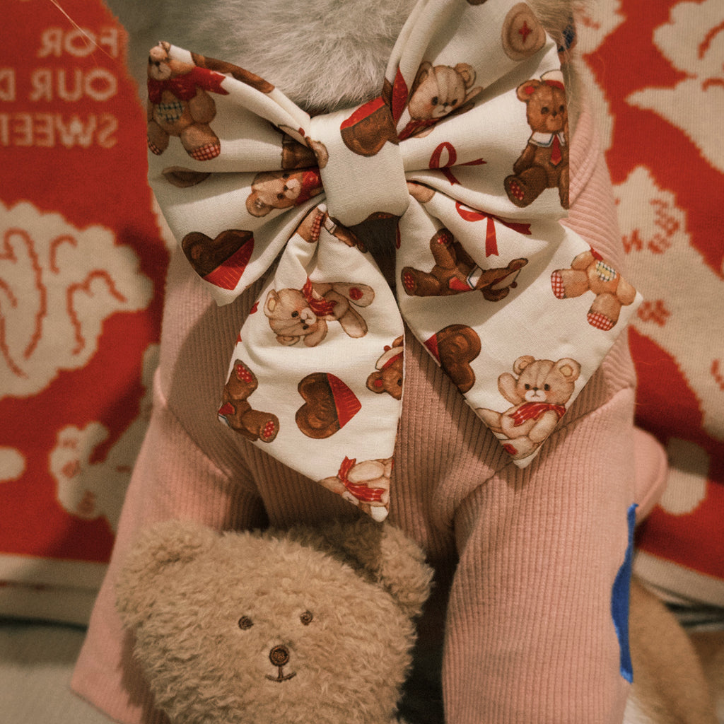 TWB｜Xmas Bear Ribbon｜聖誕熊熊蝴蝶結