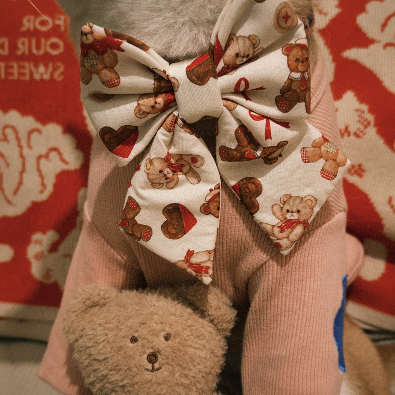 TWB｜Xmas Bear Ribbon｜聖誕熊熊蝴蝶結