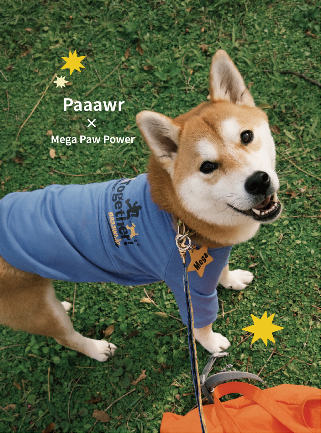 Paaawr｜一起散步厚棉上衣 Walk Together Sweat shirt_Blue