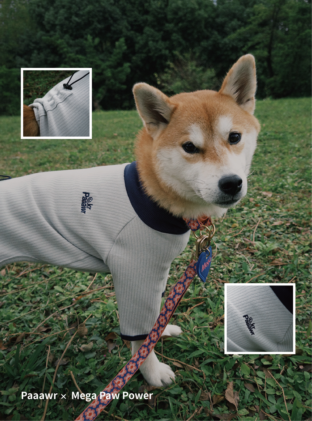 Paaawr｜翻領雙面連身衣 Flip Neck All-in-one_Grey