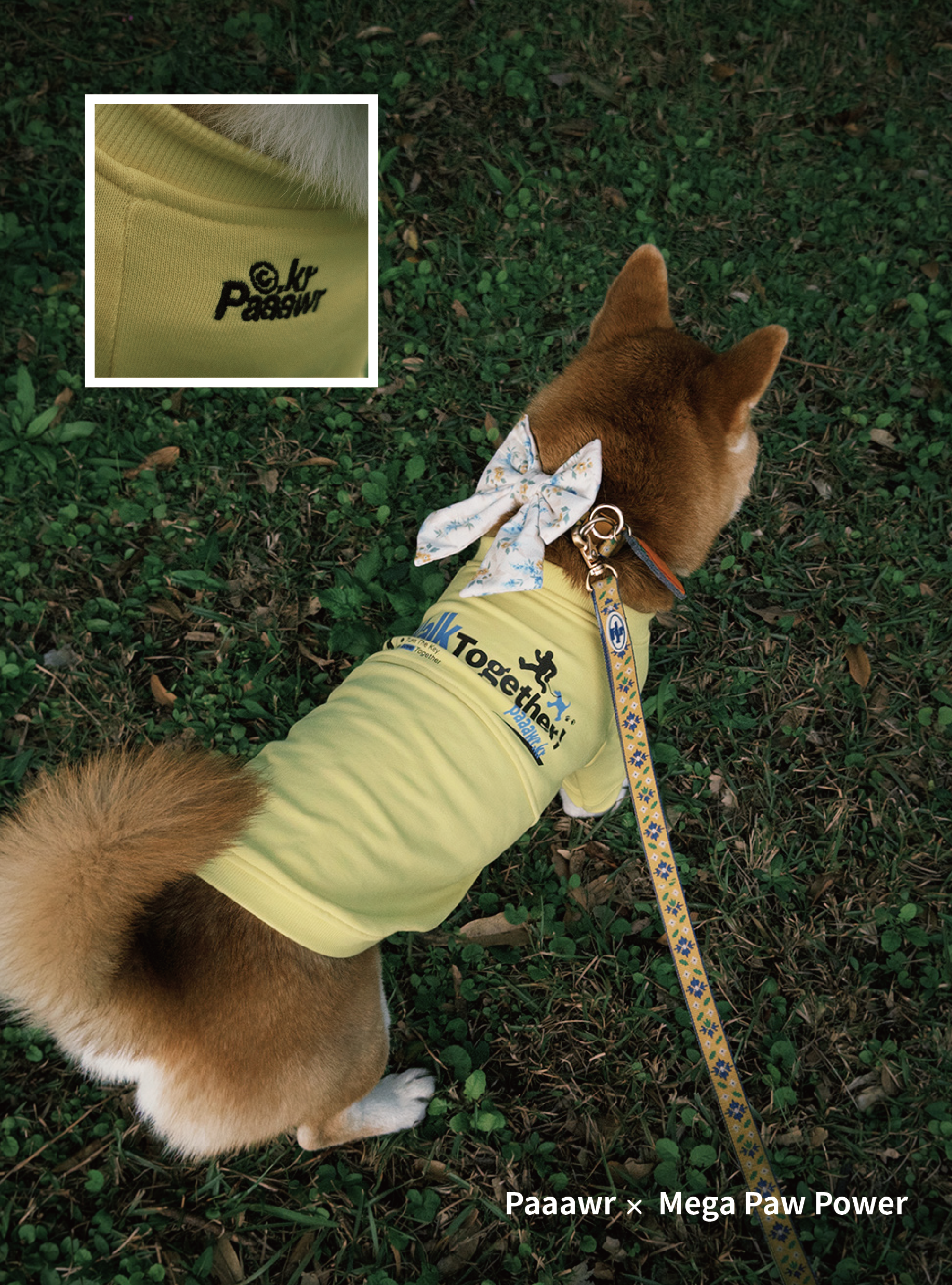 Paaawr｜一起散步厚棉上衣 Walk Together Sweat shirt_Lemon