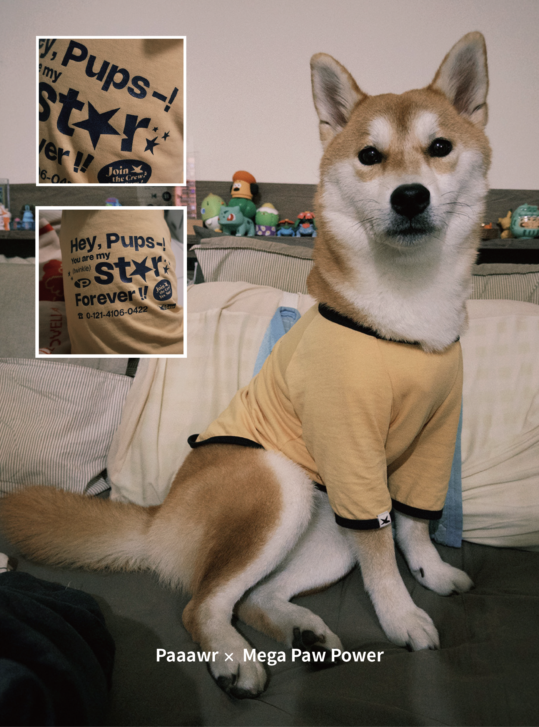 Paaawr｜星光撞色滾邊T Twinkle Ringer Tee_Yellow